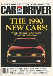 CAR & DRIVER 1989 OCT - 454SS, DAYTONA SHELBY, BONDURAN